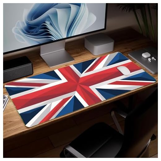 Leather National Flag Desk Pad, Colorful Art Mouse Pad Large Computer Keyboard Gaming Mousepad Waterproof Desktop Protector & Cover, Decorative PU Leather Laptop Mouse Mat Decor 10 x 25.6 inch C99