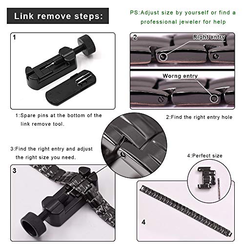 JFUME Bracciale da uomo in rame puro bicolore