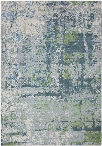 Image of Printed Rug Soft Floor Carpets with Anti Slip Backing for Living Room | Bedroom | Kids Room (Grey Green, 4x6 Feet)