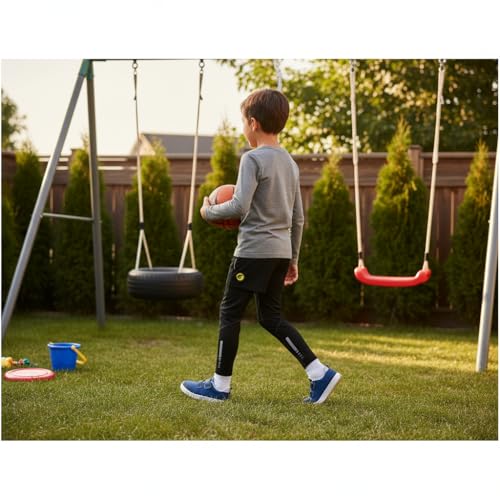 Boys 2 in 1 Athletic Active Leggings Boxing Fitness Sports Running Quick Dry Breathable BJJ Compression Pants3