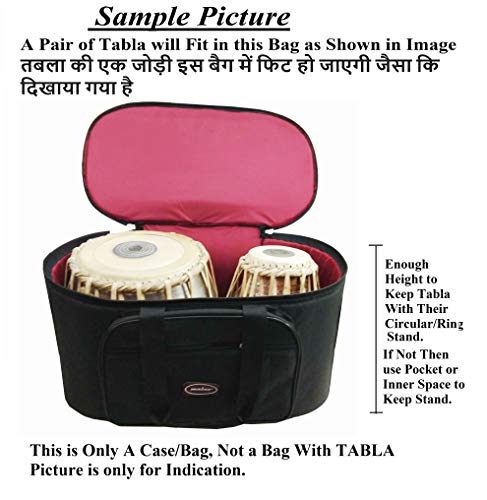 Image of Malav Tabla Hard Fiber Case Bag Black