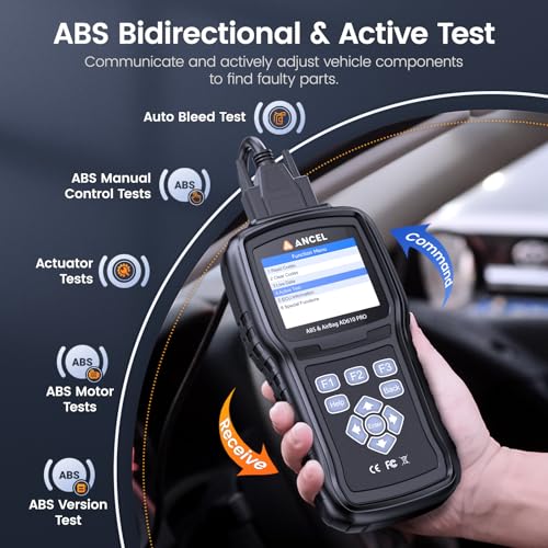 Image of ANCEL AD610 Pro ABS SRS OBD2 Scanner, ABS Bleeding, SAS Calibration, ABS, Airbag, EPB, Oil Reset, Full OBD2 Functions, AutoVIN, Free Lifetime WiFi Updates