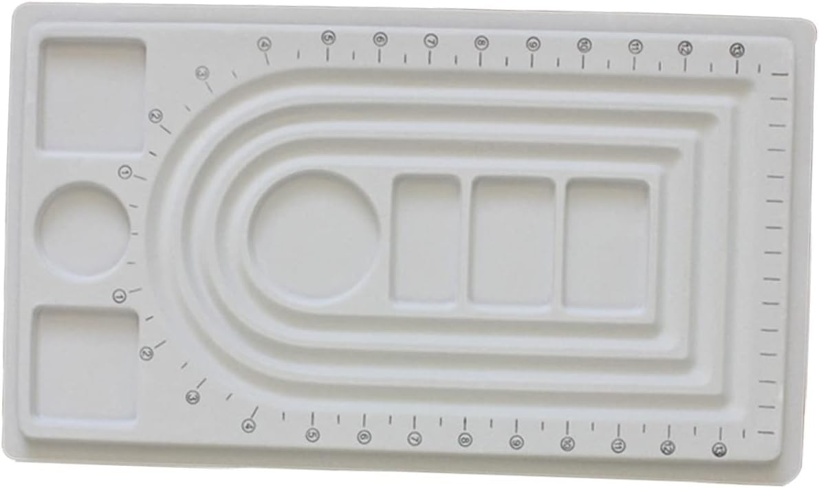 Bead Design Board for Jewelry Makers, Plastic Grooved Tray