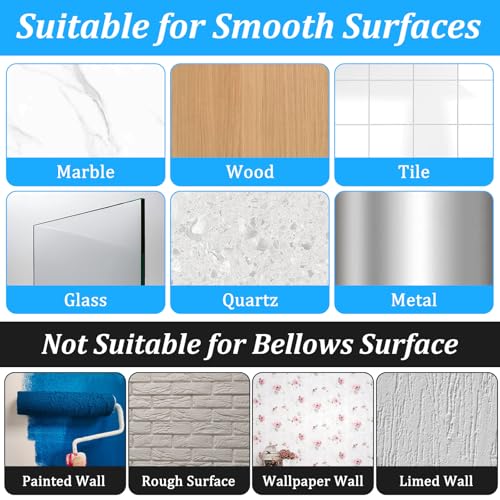 Image of MAQUITA 200 Pack Adhesive Wall Hooks 24lb(Max) Self Adhesive Hooks Heavy Duty,Transparent Reusable Wall for Hanging for Kitchens, Bathroom, Office