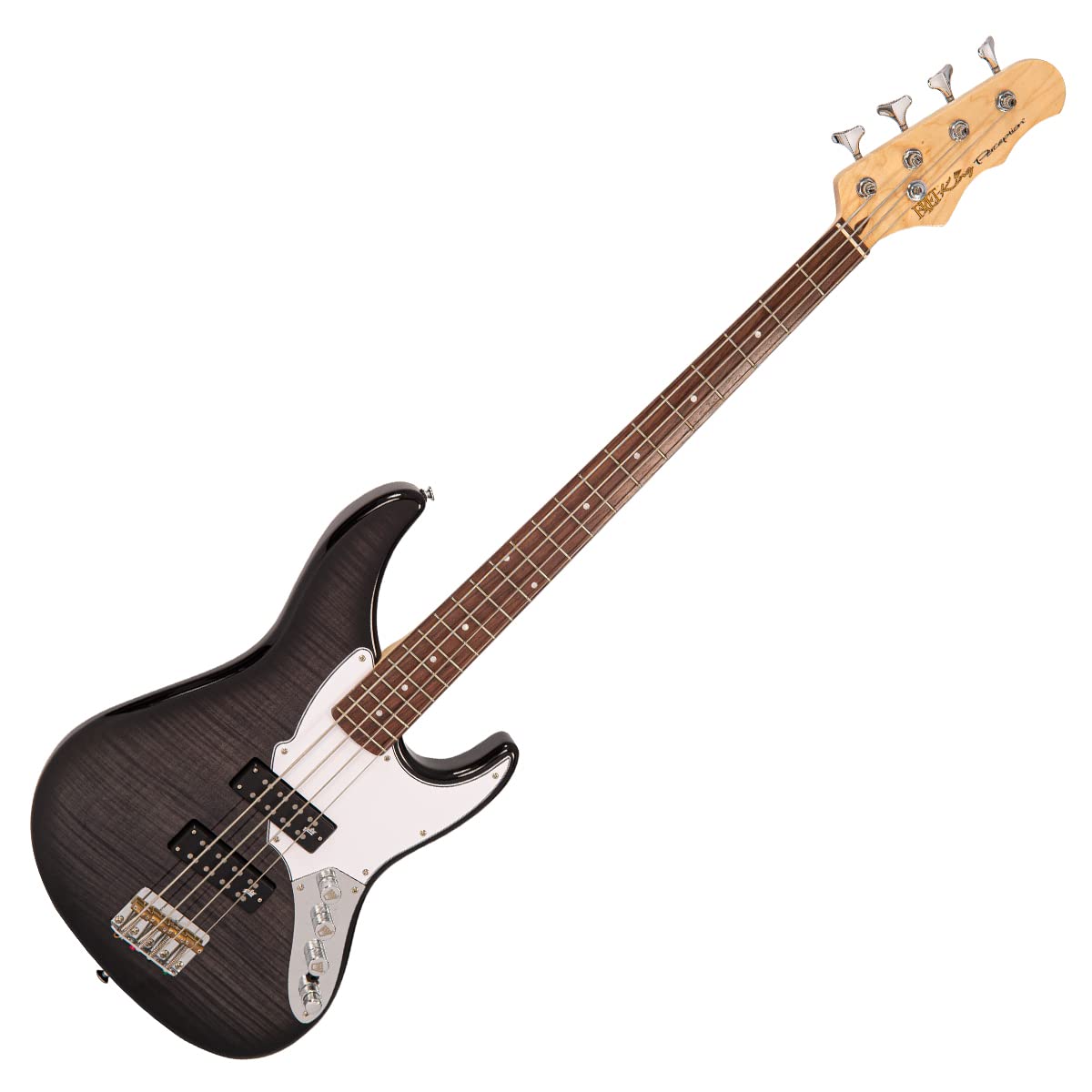 FRET KING BLACK LABEL PERCEPTION CUSTOM 4 STRING BASS - BLACKBURST