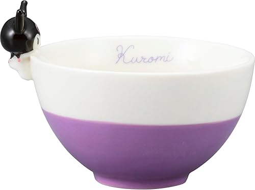 Sanrio SAN4212-4 Kuromi Rice Bowl, Figure Included, Nokkari Rice Bowl, Miscellaneous Goods, Sanrio Goods, Gift, Present