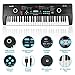 61 Key Keyboard Piano, Electric Piano Music Keyboard with Teaching Mode, Microphone, Sheet Music Stand and Power Supply, portable keyboard piano for Beginners