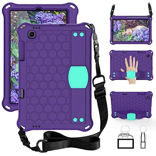 Etui Lenovo Tab M10 HD antichoc X306X X306F avec bandoulière violet