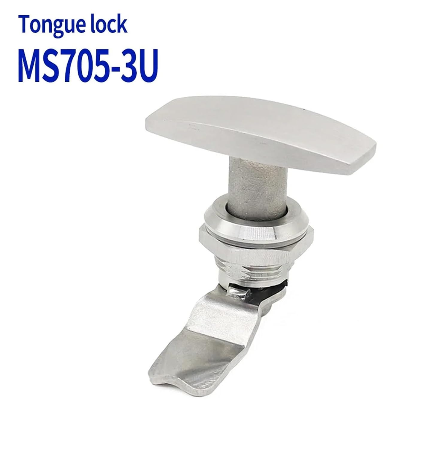 304 Material MS705-3U Stainless Steel Tongue Lock U-Shaped Handle Equipment Cabinet 1Pcs