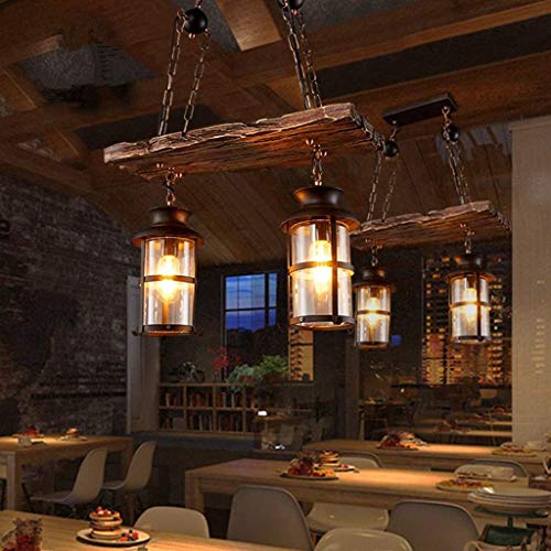 Legno Retro Lampada a Sospensione Bar Industriale