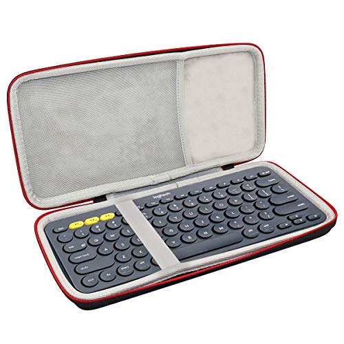 Asafez Hard Carrying Case Compatible with Logitech K380 Multi-Device Bluetooth Keyboard