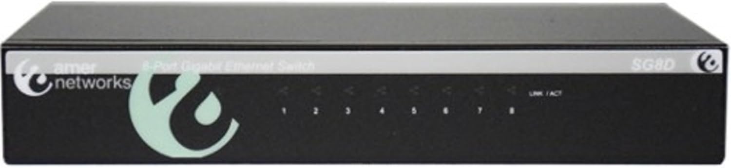 Amer - Switch - 8 Ports - Unmanaged - Desktop (SG8D)