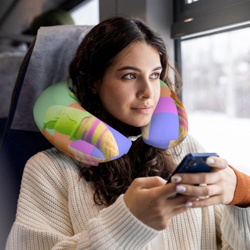 Almohada cuello espuma viscoelástica ergonómica negro miniatura 5