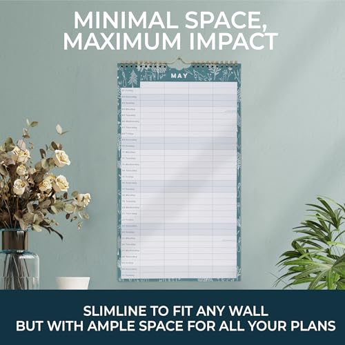 Boxclever Press Everyday Couples Wall Calendar 2026. Slimline 2026 Calendar runs Jan - Dec'26. Stunning 2026 Wall Calendar with 4 Column Layout. Family Calendar 2026 measures: 22 x 39 cm - Image 2