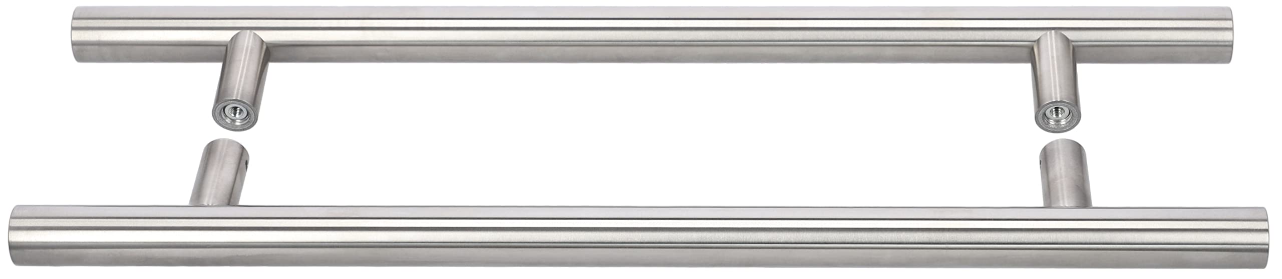 KOTARBAU® Tirador de puerta exterior de acero inoxidable de doble cara, 90 grados, 450 x 650 mm