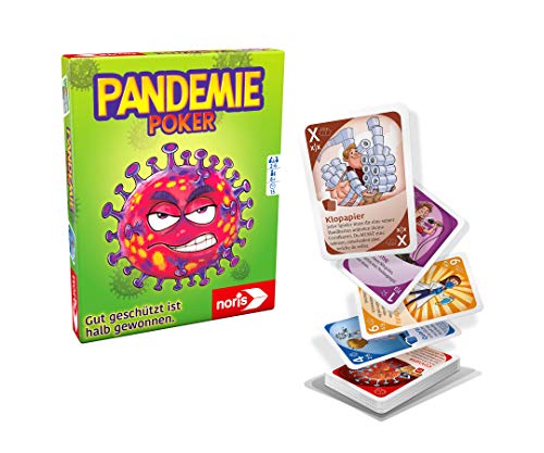 noris 606264517 Póker de pandemia, el Juego de Cartas en el Que está Bien Protegido Medio Ganado, a Partir de 8 años