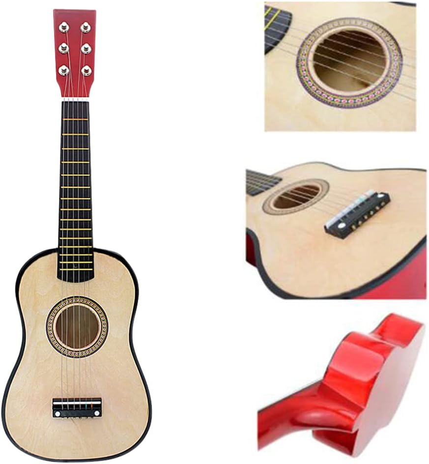 Toddmomy 23 Inch 6-String Folk Acoustic Beginner Guitar for Kids Basswood Music Instrument Suitable for Learning and Gift - Image 4