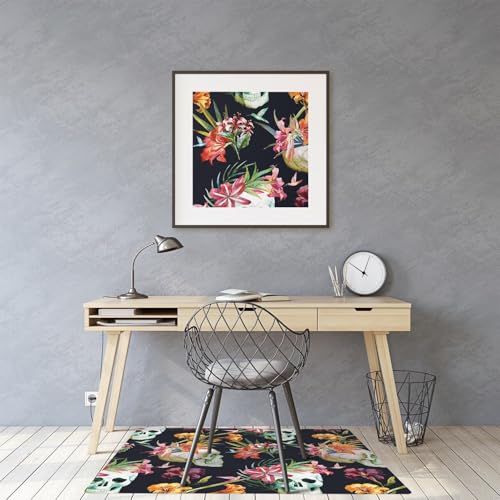 Tapis de chaise protège-sol PVC rectangulaire 100x70 cm