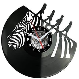 EVEVO The Beatles Horloge en Disque Vinyle Disques Vinyliques Horloges Murales Vinyle Record Mur l’horloge Créatif… - Les Beatles, Paul McCartney, John Lennon, RIngo Starr, George Harrison EVEVO The Beatles Horloge en Disque Vinyle Disques Vinyliques Horloges Murales Vinyle Record Mur l'horloge Créatif… – Image 4