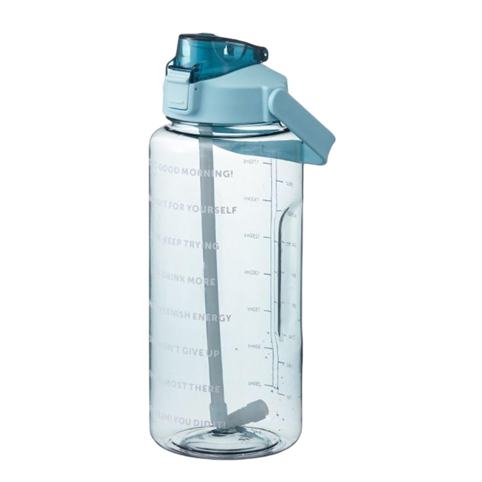 Sport Water Bottle - 2L Large Water Bottle | Gym Drinks Jug | Fitness Water Cup | Leakproof Water Bottle | Drinking Bottle | Motivational Drinking Water Bottle | Gym Water Bottle With Time Marking