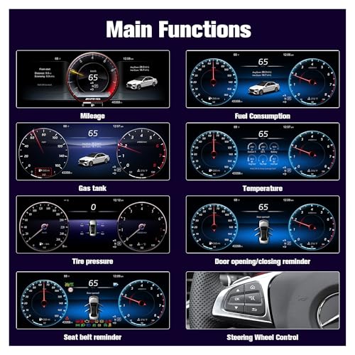 Panel de instrumentos LCD de 12,3 pulgadas para Mercedes Clase E W212 2014-2015 NTG 4.5 5