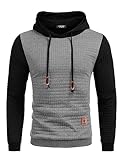 COOFANDY Men's Pullover Long Sleeve Cotton Hoodies Loose Fit Casual Workout Hooded Sweatshirt Tops