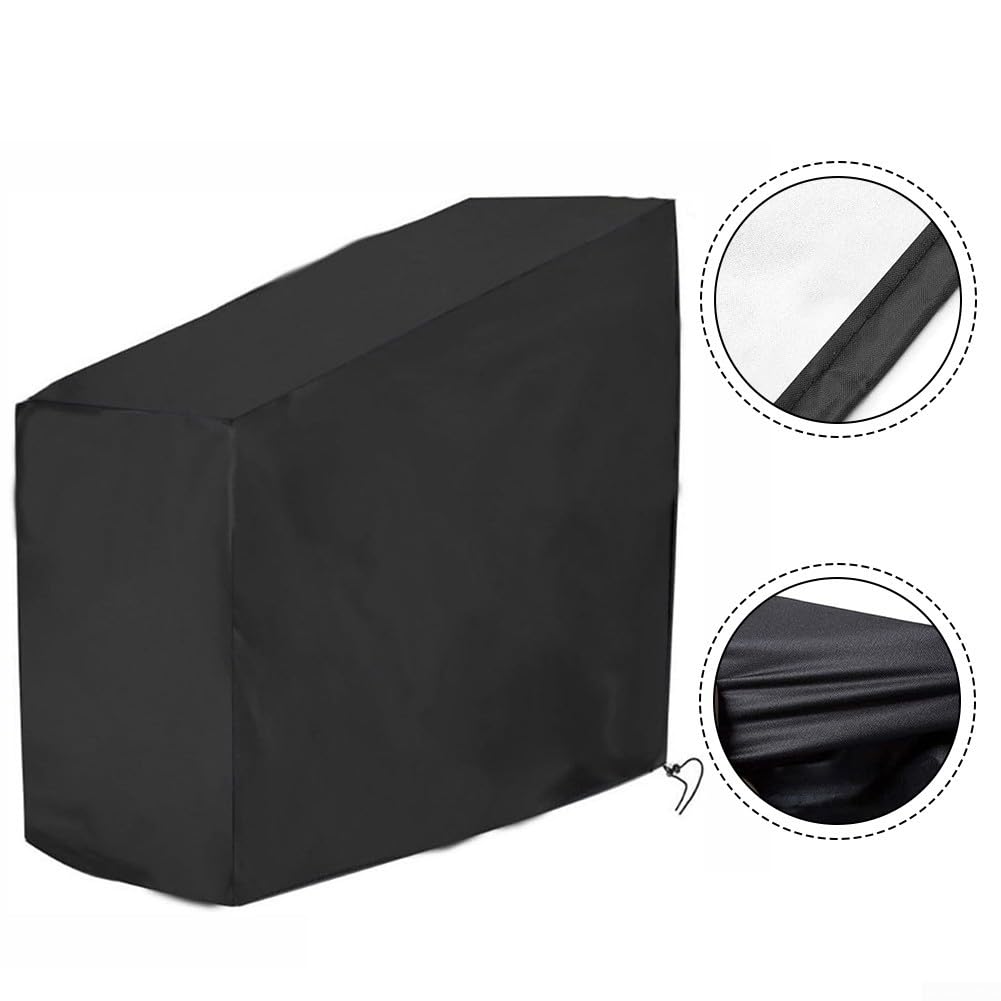 Housse d'extérieur en tissu Oxford pour vélo droit, imperméable et protection UV, ajustement sécurisé avec corde coupe-vent réglable (600D)