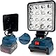 LED-Arbeitsleuchte für BOSCH 18V Akku,18V Arbeitsleuchte mit Unterspannungsschutz, USB-Ladeanschluss, LED-Arbeitsleuchte für Baustelle und Sicherheitsbeleuchtung/Camping(nur Werkzeug)