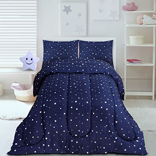 Utopia Bedding All Season Star Comforter Set with 2 Pillow Cases, 3 Piece Soft Brushed Microfiber Kids Bedding Set for Boys/Girls, Machine Washable (Twin)