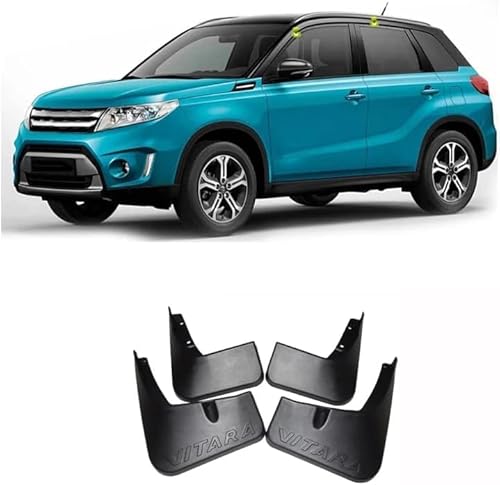 ASHILD Guardabarros De Coche para Suzuki Vitara 2016-2023 Faldones De Barro Guardabarros De Rueda Delantera Trasera FijacióN Delantero Trasero