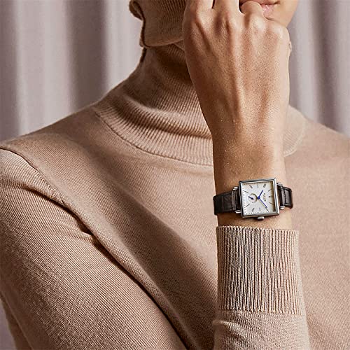 Feice Women's Watches Leather Strap Casual Square Quartz Analog Watch Sapphire Crystal Minimalist Design Dress Watch Elegant Wristwatch For Ladies Girls Gift -Fg301 #TOP4