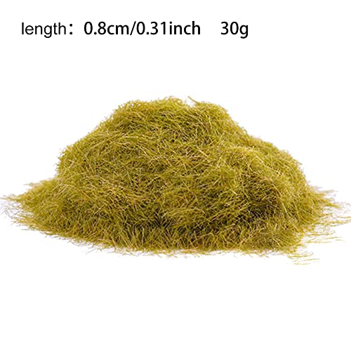 Queenbox 30G 8Mm Static Grass Nylon Grass Powder Simulation Flock Lawn For Diy Craft Miniatures Landscape Garden Terrain, Grass Green 08 #TOP1