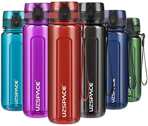 UZSPACE Water Bottle 500ml&750ml&950ml BPA Free Water Bottle,Tritan Drinks Bottle with Leak-Proof Lid,Reusable Water Bottle for Fittness and Outdoor