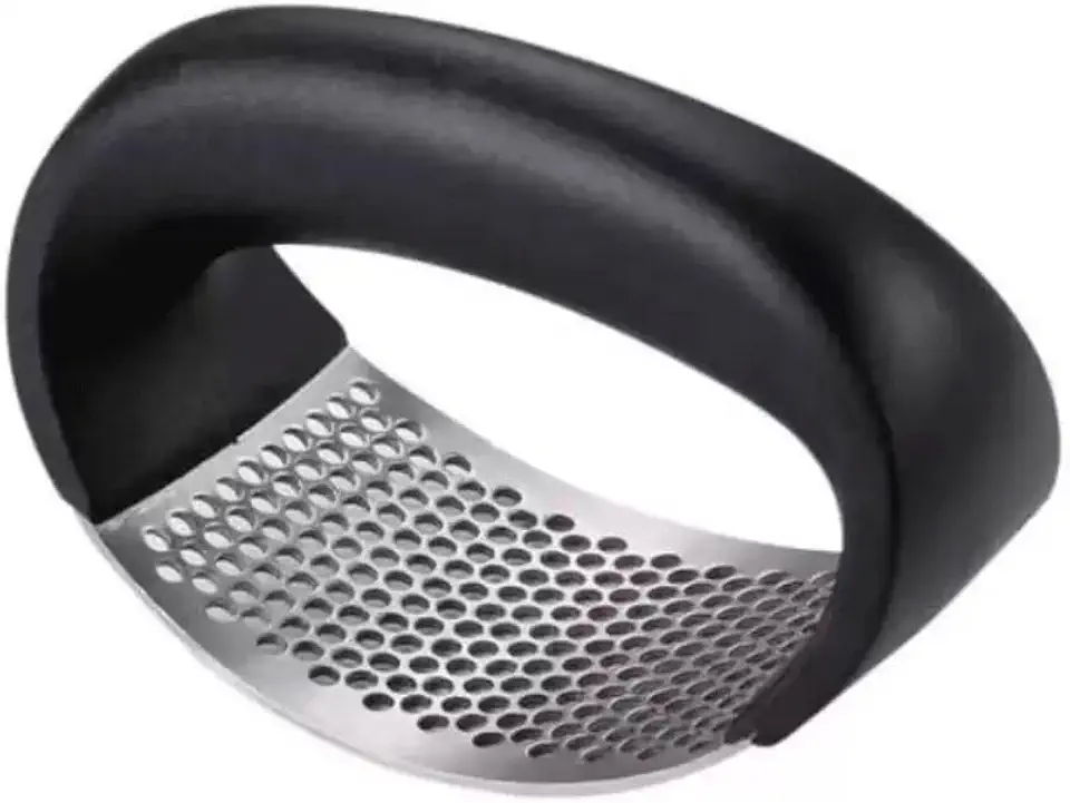 Amassador Espremedor Triturador De Alho Inox Para Cozinha