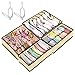 Organizador de Ropa Interior, 2 Sombrero Rack y Armario Plegable cajón Divisor 4 Juegos, para Ropa Interior Calcetines Bufandas Sujetador Pañuelos Interior Organizadores de cajones