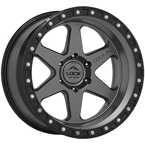 LOCK OFFROAD OLYMPUS-8969MGMBR1 18X9-6X139.7 1et - Matte Grey with Matte Black Ring