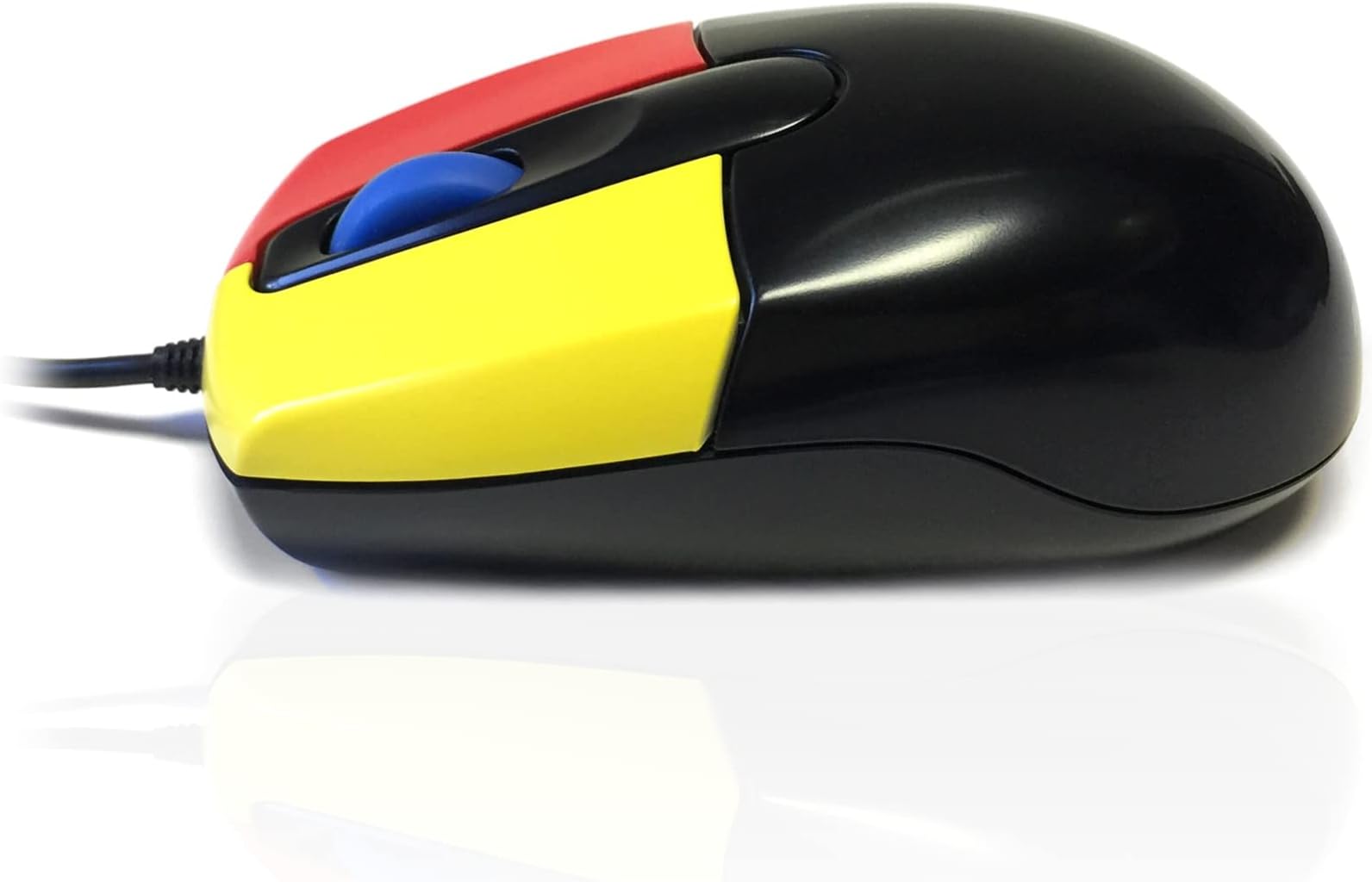 Accuratus Junior - USB Mini Antibacterial Mouse with Coloured buttons and Scroll Wheel,MOU-JUNIOR-BLK