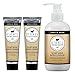 Dionis Goat Milk Body Lotion and Hand Cream Gift Set (Vanilla Bean, 3 Piece)