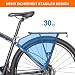 CXWXC Fahrradgepäckträger – Fahrradlastenträger für Scheibenbremsen-/Nicht-Sche... – 30kg Fahrradtaschen-Gepäckträger für 26"-27,5" oder 29" Rahmen