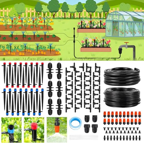240FT Garden Drip Irrigation System Kit