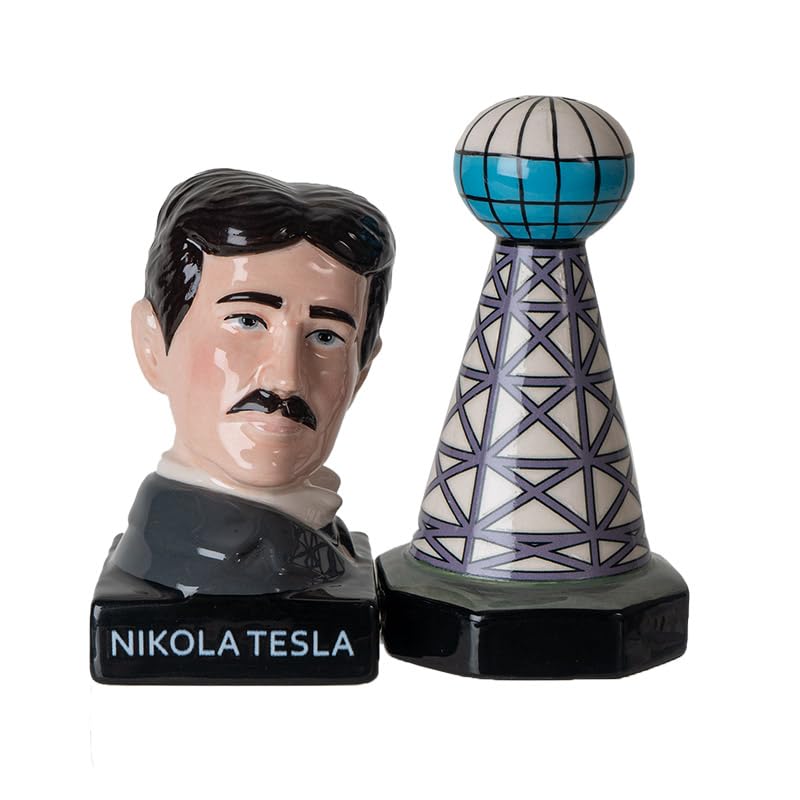 Salière et poivrière Nikola Tesla pour remplacer vos récipients tristes par du génie