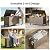 RICNOD Outdoor Storage Box with Wheels 150 Gallon, Mobile Aluminum Deck Boxes Outdoor Waterproof, UV Resistant Patio Storage Box with Lid for Patio Furniture, Garden Tools, Outdoor Cushion (Brown)
