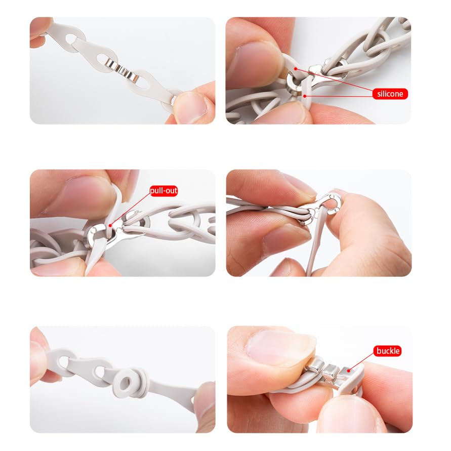 Correa compatible Lamshaw silicona elástica 22mm beige miniatura 6
