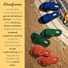 Dearfoams Men's Adjustable Indoor/Outdoor Memory Foam Machine Washable Summer Slide Slipper