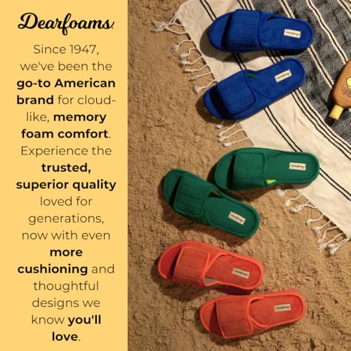 Dearfoams Men's Adjustable Indoor/Outdoor Memory Foam Machine Washable Summer Slide Slipper3