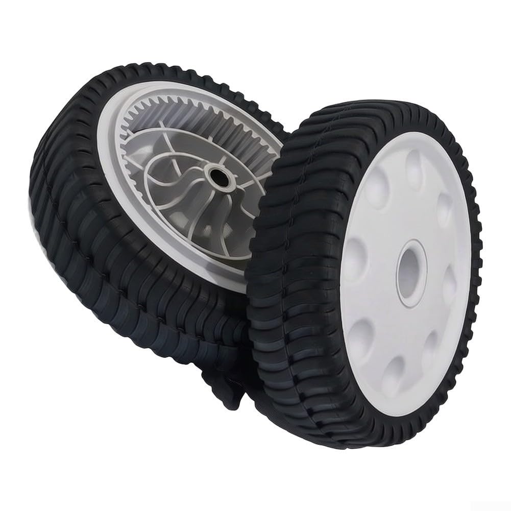Negro 8 pulgadas rueda de transmisión delantera 53 dientes diseño para Troy Tb240 para Toro para Craftsman Mower plástico neumático pieza de repuesto 734-04018
