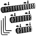GoldCam M-Lok Picatinny Rail, 13-Slot 7-Slot 5-Slot Mlok Aluminum Picatinny Rails Section for M LOK Systems with 7 T-Nuts & 7 Screws & 3 Allen Wrench, 3 Pack - Black