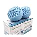 BTFLKNS Set di palline per bucato, ecologiche tutte le sfere naturali per lavabiancheria, alternativa con una borsa portaoggetti e accessori per palline in ceramica da 200g(2 palline, blu)