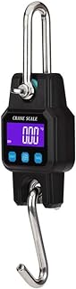 Klau Portable Rechargeable 300 kg / 600 lb Heavy Duty Digital Crane Scale LCD Display with Backlight Black for Home Farm Hunting Outdoor