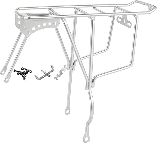 Miniatura 8 de Bike Rear Bicycle Back Seat Luggage Cargo Carrier for Delivery Cycling Accessories Black,Silver,https://www.amazon.com/dp/undefined